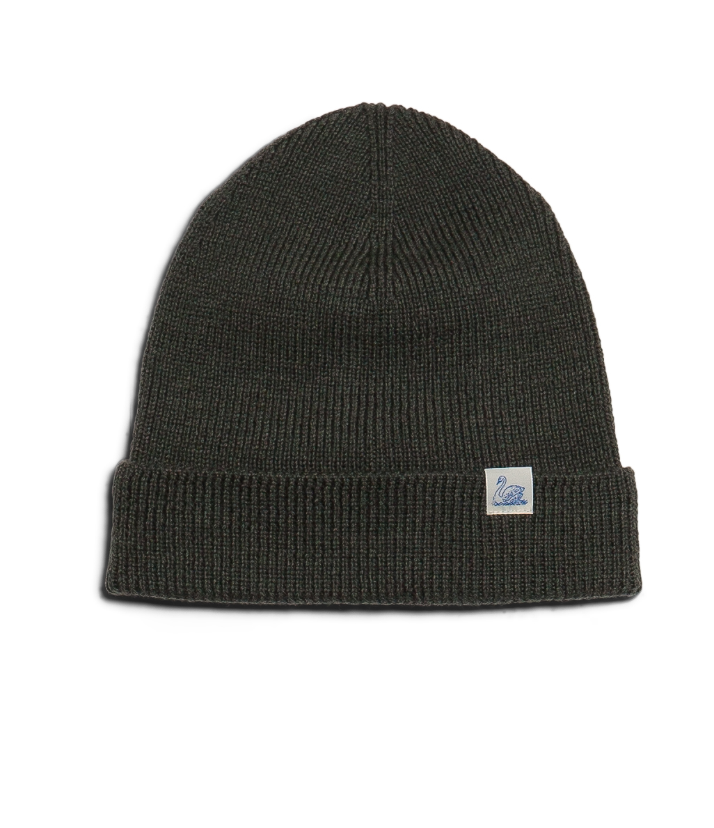 Dark Green Merz B. Schwanen MWBN01 classic Men Beanie | MERZ4501398