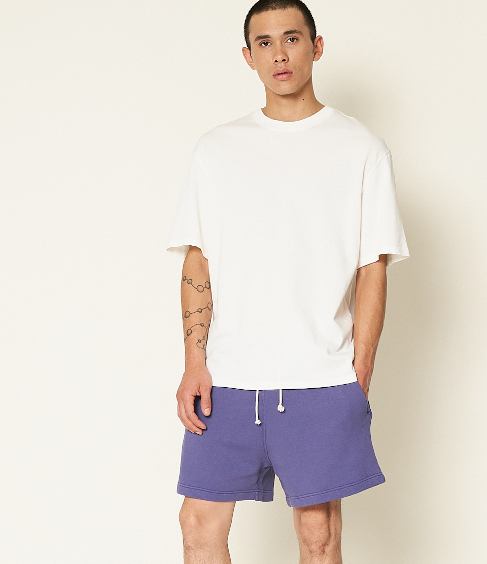Purple Blue Merz B. Schwanen SPS05 Men Sweatshorts | MERZ2435901