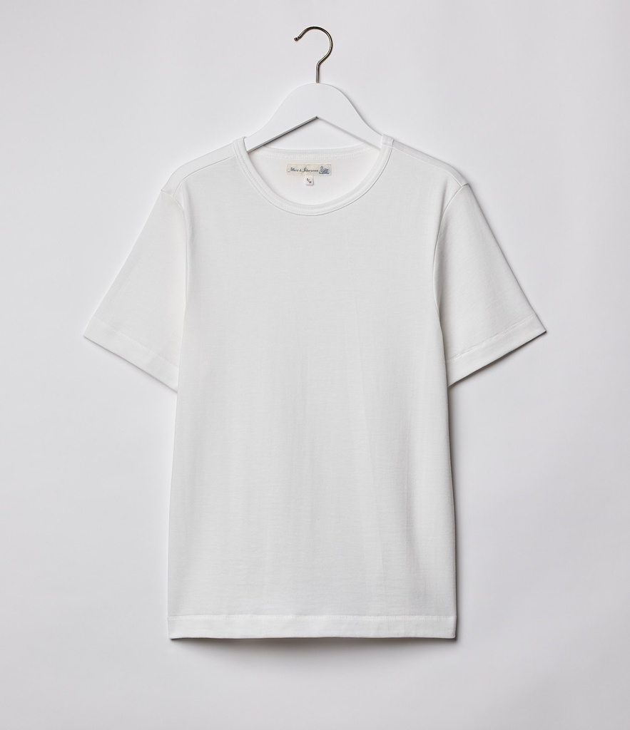 White Merz B. Schwanen 2M15C sturdy Men T Shirts | MERZ9083627